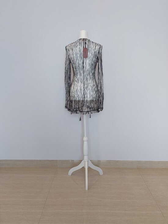 Exquisite Missoni Mare Knit Fringe Lace-Up Cover-Up - IT 46 US10 (L) - Picture 3 of 10